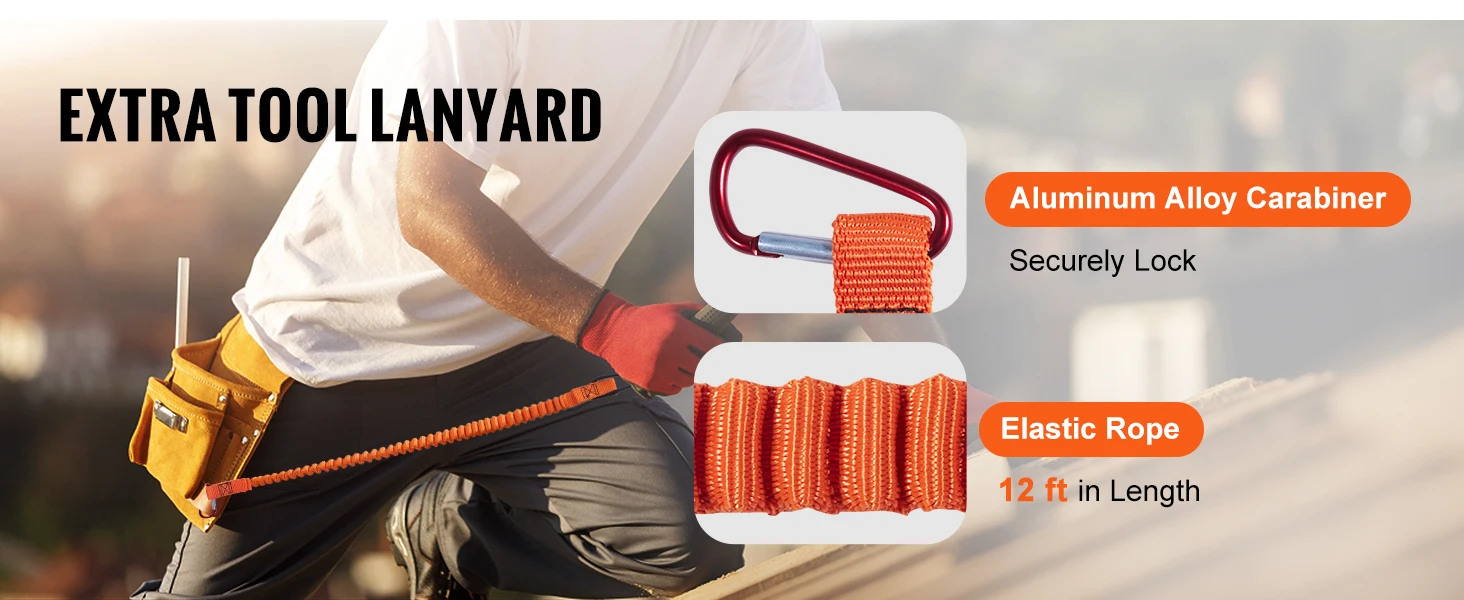 SucceBuy Steel Wire Core Flip Line Kit25KN Breaking Tension Solid Snap Hooks & Rope Grap for Arborists Tree Climbers Outdoors