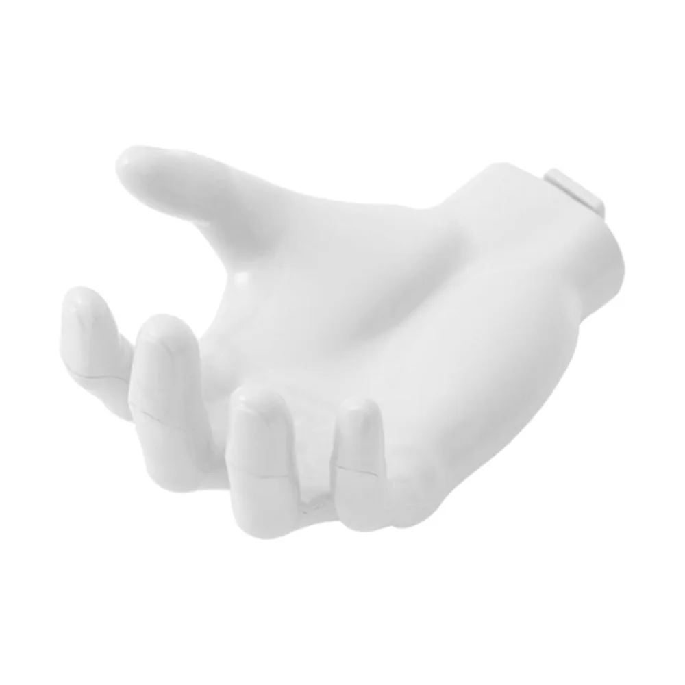 Resin Wall Mounted Soap Holder Rack Adhesive Hand Shape Storage Holder