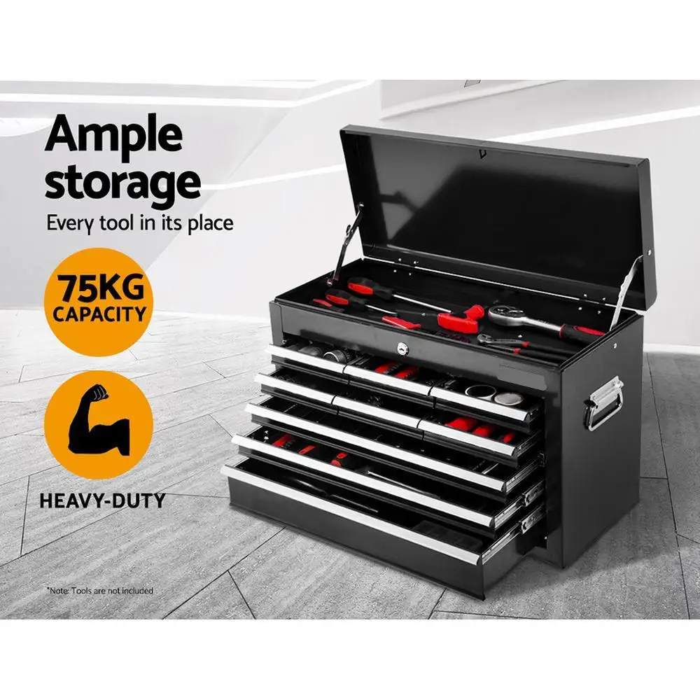 15 Drawer Rolling Tool Box Cabinet Chest Trolley Storage Organizer Garage Workshop Toolbox
