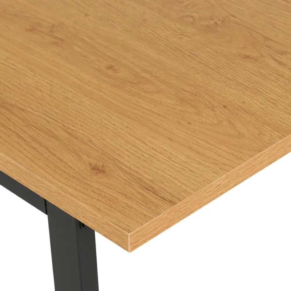 Dining Table 6 Seater Wooden Rectangular Kitchen Cafe Table 150cm Space Saving Home Use