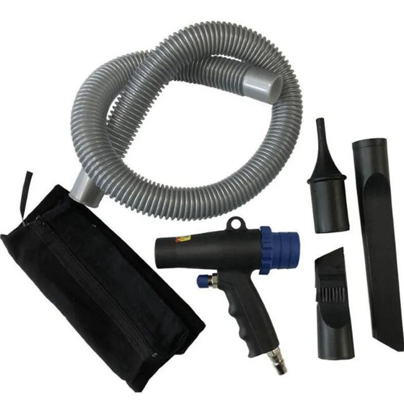 2 In 1 Air Vacuum Blow Gun Pneumatic Vacuum Cleaner Kit Air Vacuum Blow Gun Set