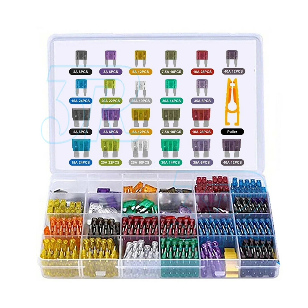 300pcs Car Blade Fuses Assortment Assorted Kit Blade Set Auto Truck Automotive