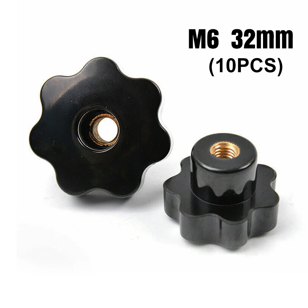10PCS M4 M6 M8 M10 Female Brass Thread Through Hole Clamping Nuts Knob Handle