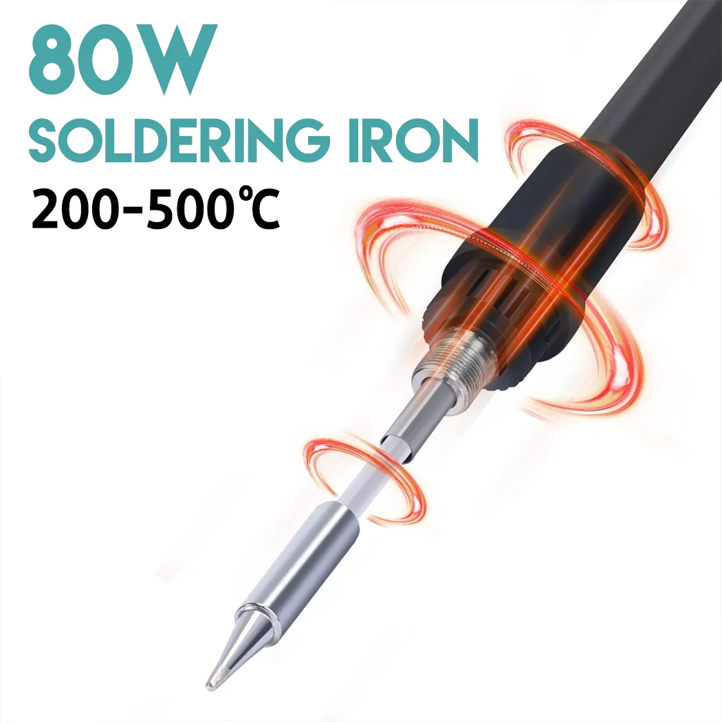 PORIYA 700W Solder Rework Station 2 in 1 Soldering Iron Kit Hot Air Heat Gun Station