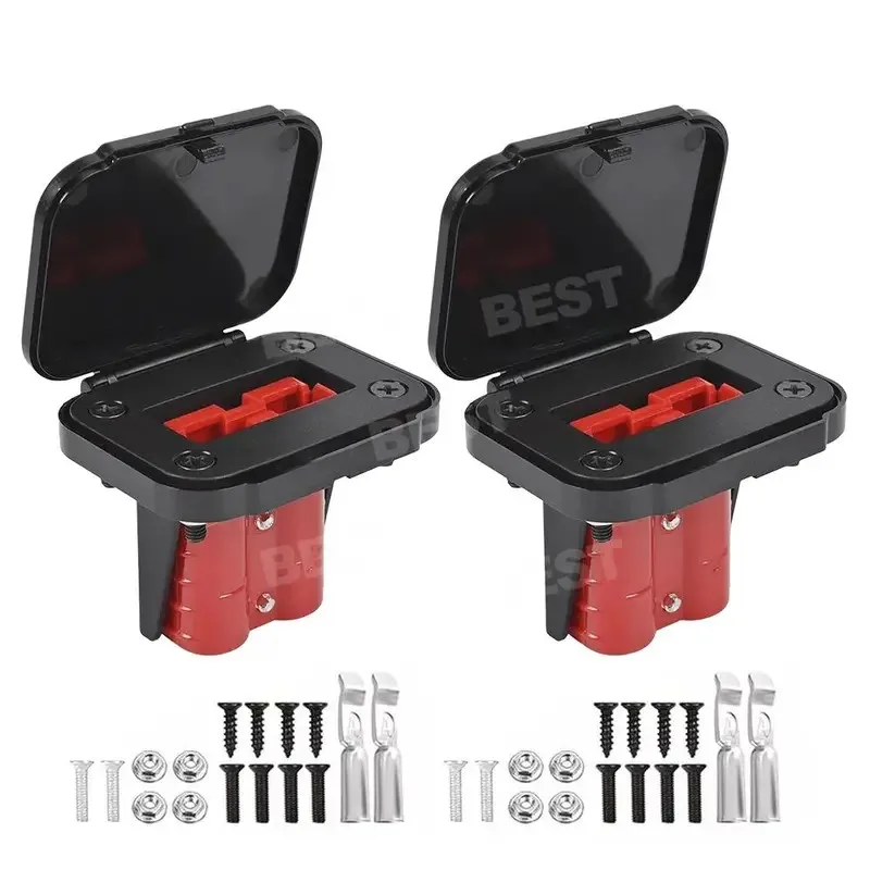 2PCS Anderson Plug Mounting Panel 50Amp Flush Mount Recessed Plate Connectors OZ