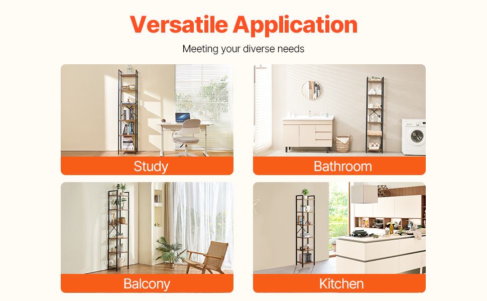 SucceBuy Metal Bookshelf 3-14-Tier Tall Industrial Bookshelf Vintage Display Storage Bookcase with Open Shelves to Home Office