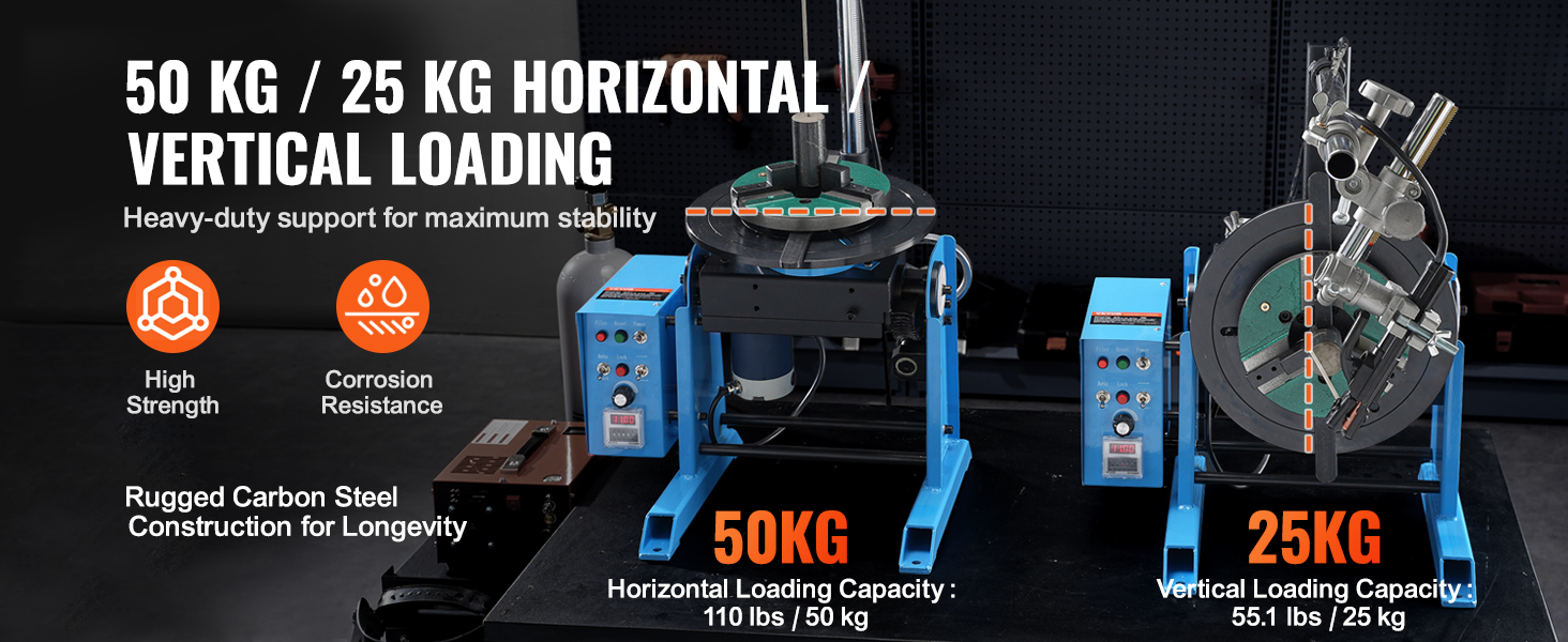 SucceBuy Rotary Welding Positioner50KG 0-90°Welding Positioning Turntable Table0.5-6RPM 120W with 12.4 Inch 3-Jaw Lathe Chuck