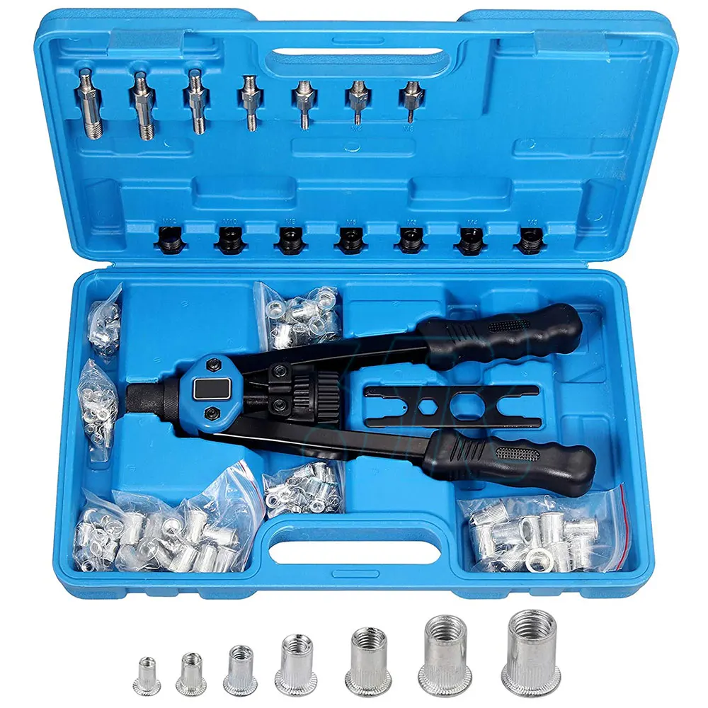 Nutsert Tool Heavy Duty Nutsert Gun M3-12 Nut Rivet Riveter Nutsert Kit Rivnut