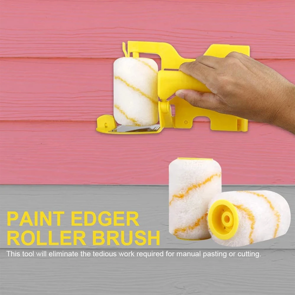 NEW Handheld Clean-Cut Paint Edger Roller Brush For Home Wall Ceilings Portable