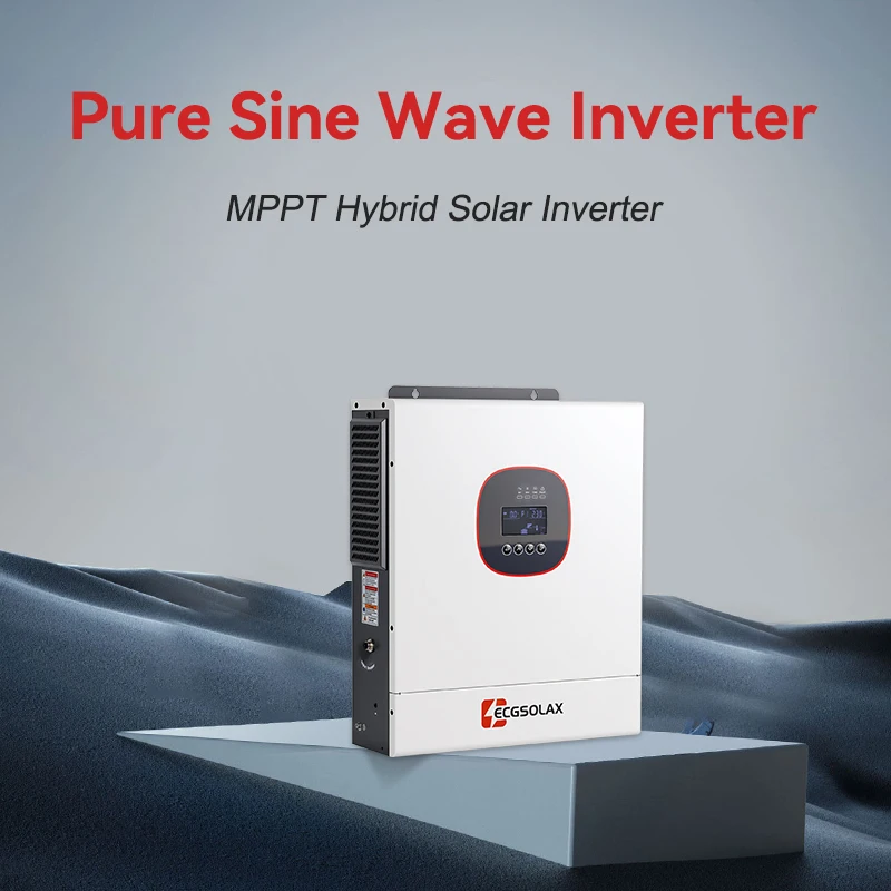 ECGSOLAX 6.5KW Hybrid Solar Inverter Pure Sine Wave 48V Off Grid Inverter 160A Mppt Solar Controller
