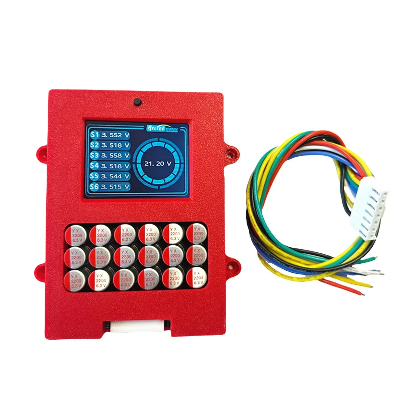 5A Lipo/Lifepo4 Active Balancer 4s 6s 8s with Voltage Display 12V Lithium Battery Energy Transfer Active Equalizer