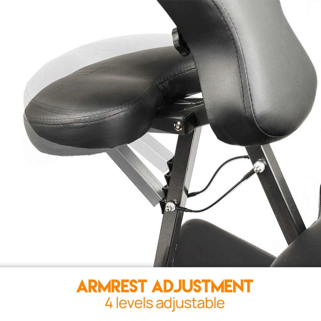 Foldable Massage Chair Table Aluminium Portable Chair Beauty Therapy Tattoo Waxi
