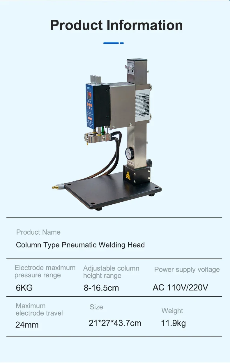 HT-SW01H/HT-SW02H 7000A Battery Spot Welder 42KW Spot Welding Machine with Air Pump Pneumatic Battery Weld Head/Parallel Weld He