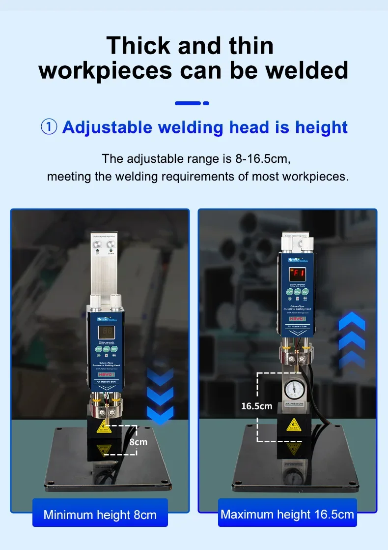 HT-SW01H/HT-SW02H 7000A Battery Spot Welder 42KW Spot Welding Machine with Air Pump Pneumatic Battery Weld Head/Parallel Weld He