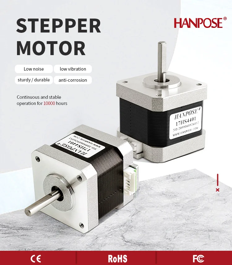 NEMA17 17HS4401 x5PCS Stepper Motor 1.5A 40N.cm Non-Captive 4-Lead for 3D Printer CNC Machine