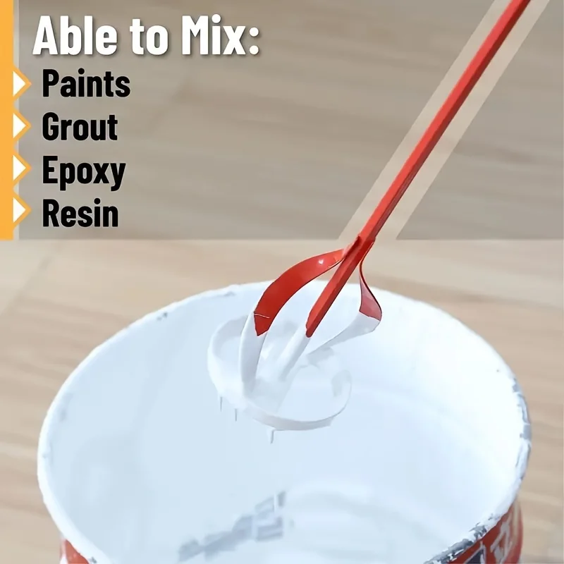 1Pc Hexagonal Shaft Gypsum Paint Mixer Accessories, Electric Drill Stirring Paddle, Multi-Functional Filler Cement Mortar Stirrer