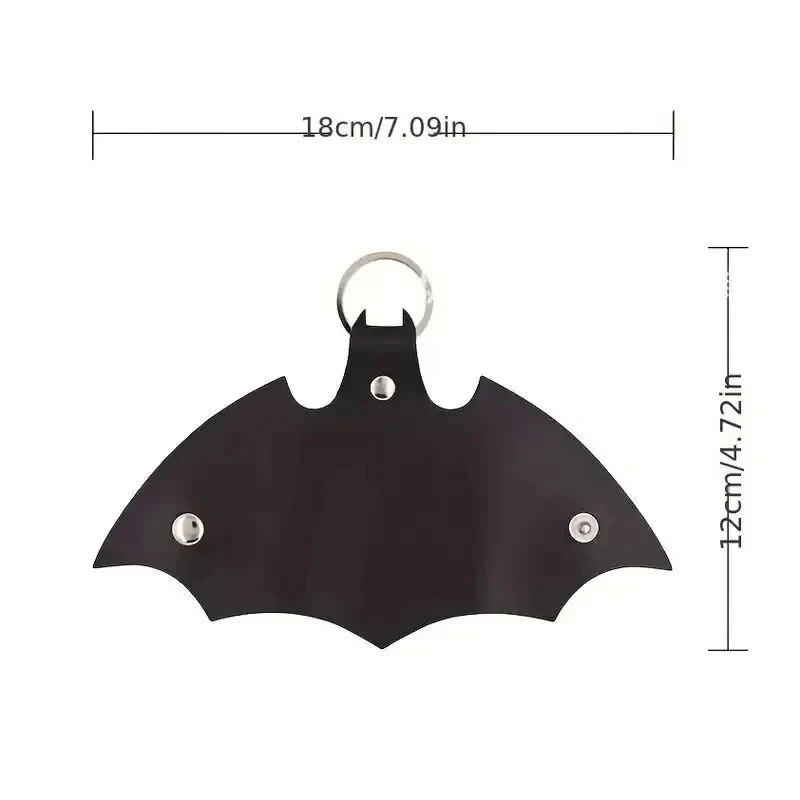 1pc Keychain Pendant PU Leather Car Key Protector Household Anti-lost Waist Hanging Key Bag Father's Day Gift, Boyfriend Gift