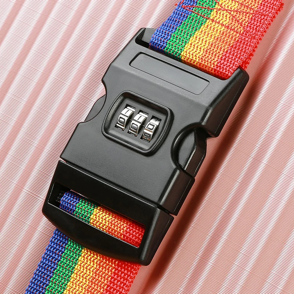 3PCS Luggage Strap Code Password Travel Suitcase Secure Lock Safe Nylon Belt AU