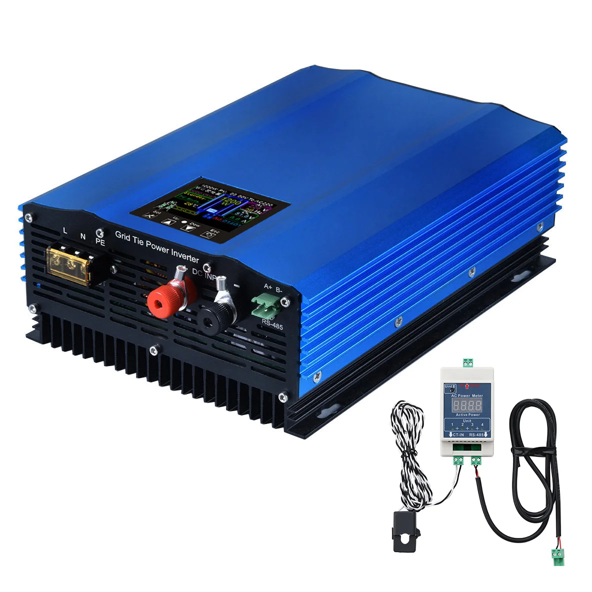 Y&H Grid Tie Inverter 1.2KW 1KW with Limiter Pure Sine Wave Solar Inverter for Solar Panels/Battery Discharge Mode Optional WiFi