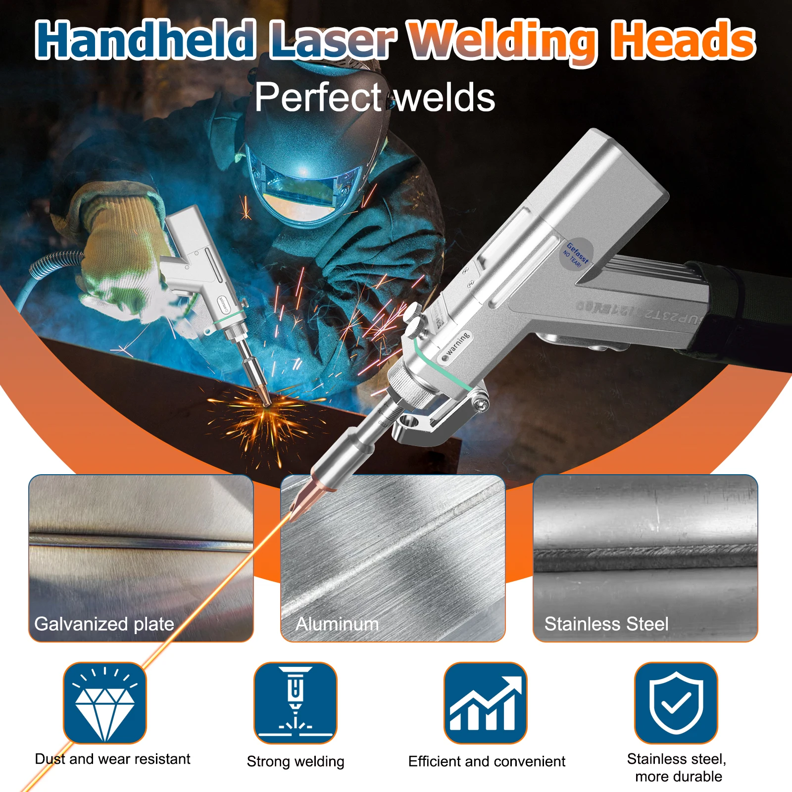 BWT 1500W Laser Welding Machine Metal SUP28T laser head Cutting Weld Seam Clean Machine Laser Rust clean