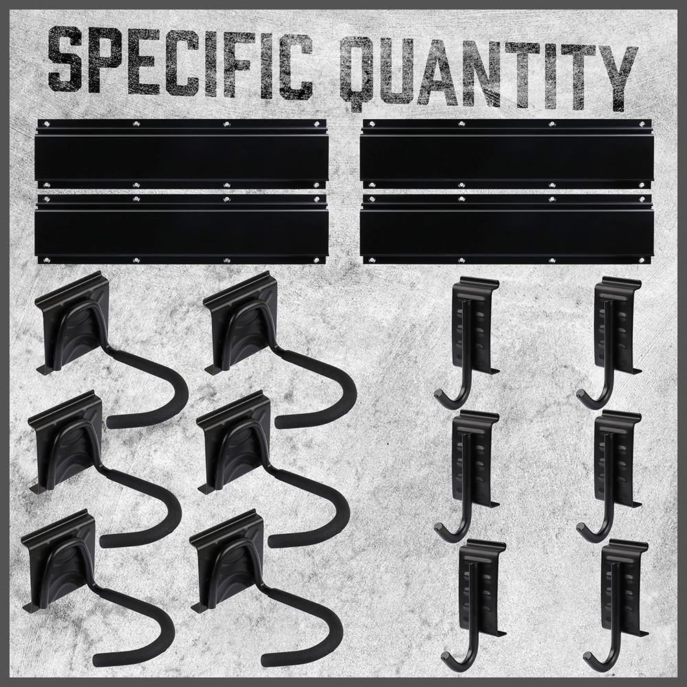 HORUSDY Bike Storage Rack Bike Racks Helmets Hooks Wall Mounted Capacity 600lbs