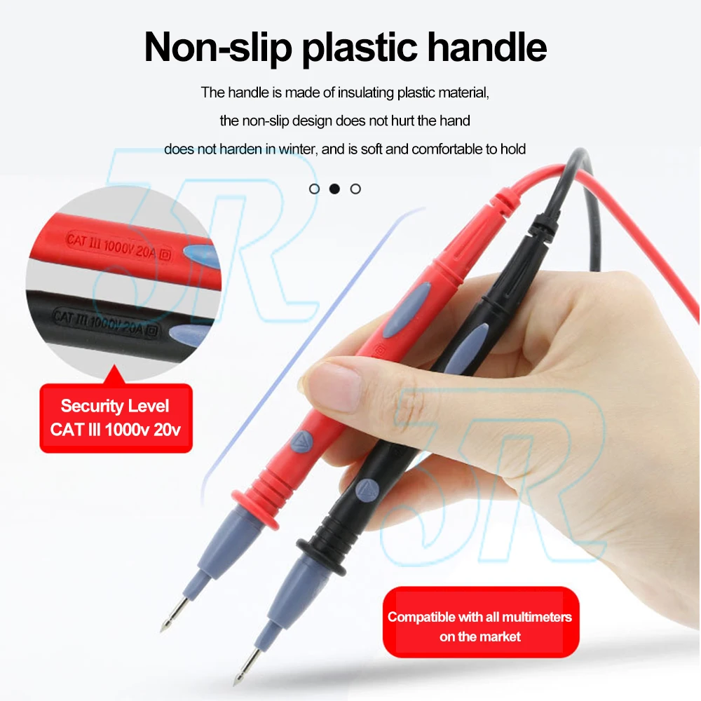 New 1000V 20A Digital Multimeter Multi Meter Test Lead Probe Pen Cable 1pair