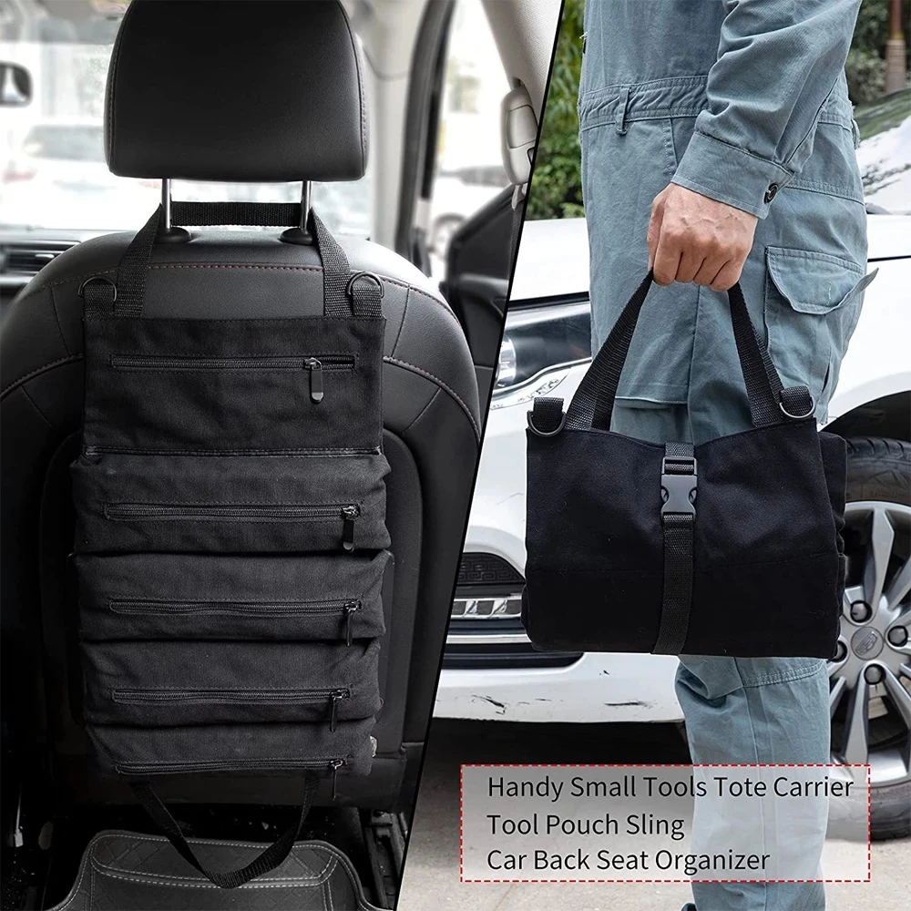 Tool Roll Organizer Tool Roll Up Canvas Bag Tool Large Wrench Super Big Pouch