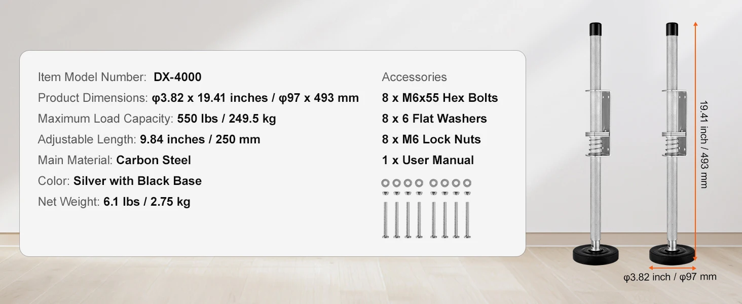 SucceBuy Ladder Levler 23.4 inch Steel 550lbs Load Leveling Tool Pitch Hopper Stair Ladder Stabilizer with Storage Easy to Use