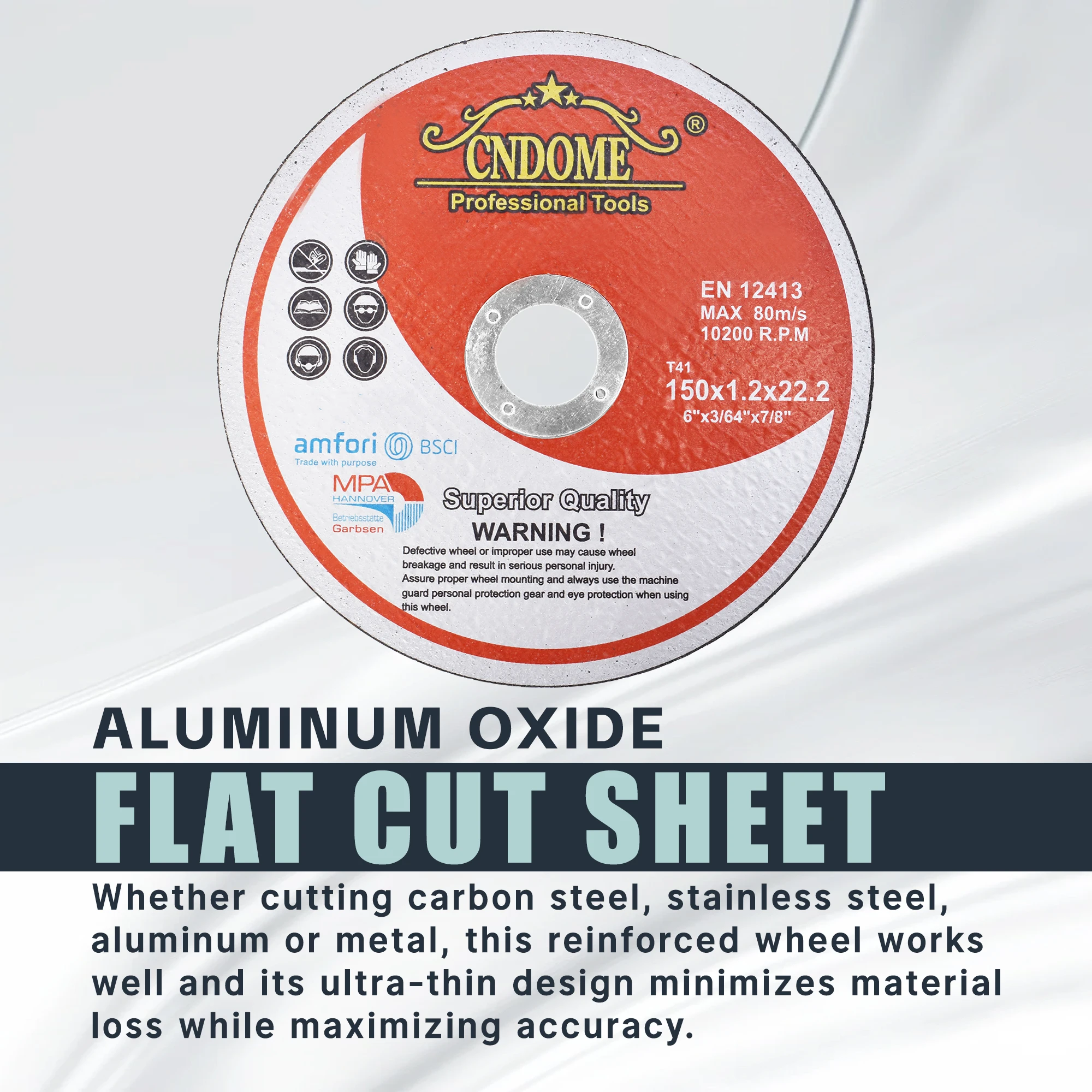 25 Pack 6" x.045 x7/8" Cut-Off Wheel - Metal & Stainless Steel Cutting Discs