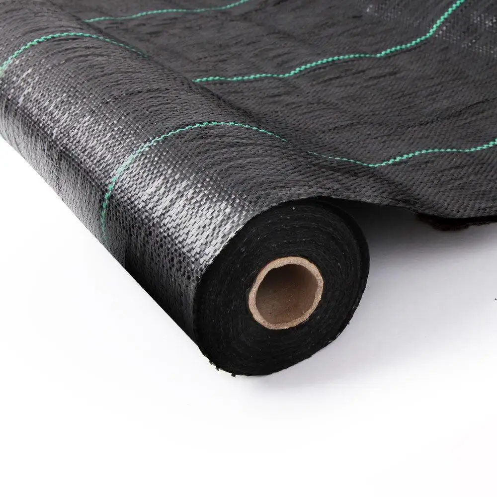 Heavy Duty Woven Weed Control Fabric 1.83x50m Garden Ground Cover Matting For Plants Vegetable Beds Outdoor Landscape Barrier