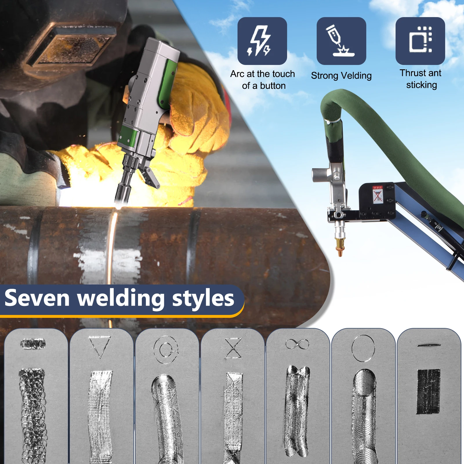2000W Laser Welder 6 IN 1 Fiber Laser Welding Machine BTW Laser Welder for Metal Welding Cleaning Cutting Fast Ship