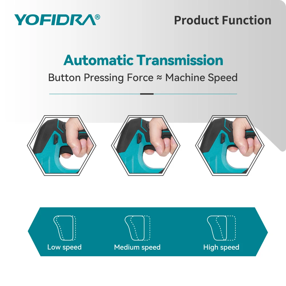 YOFIDRA Brushless 19mm Electric Jig Saw Infrared Laser Curve Saw Variable Speed MultiFunction Cutter For Makita 21V Battery Pin