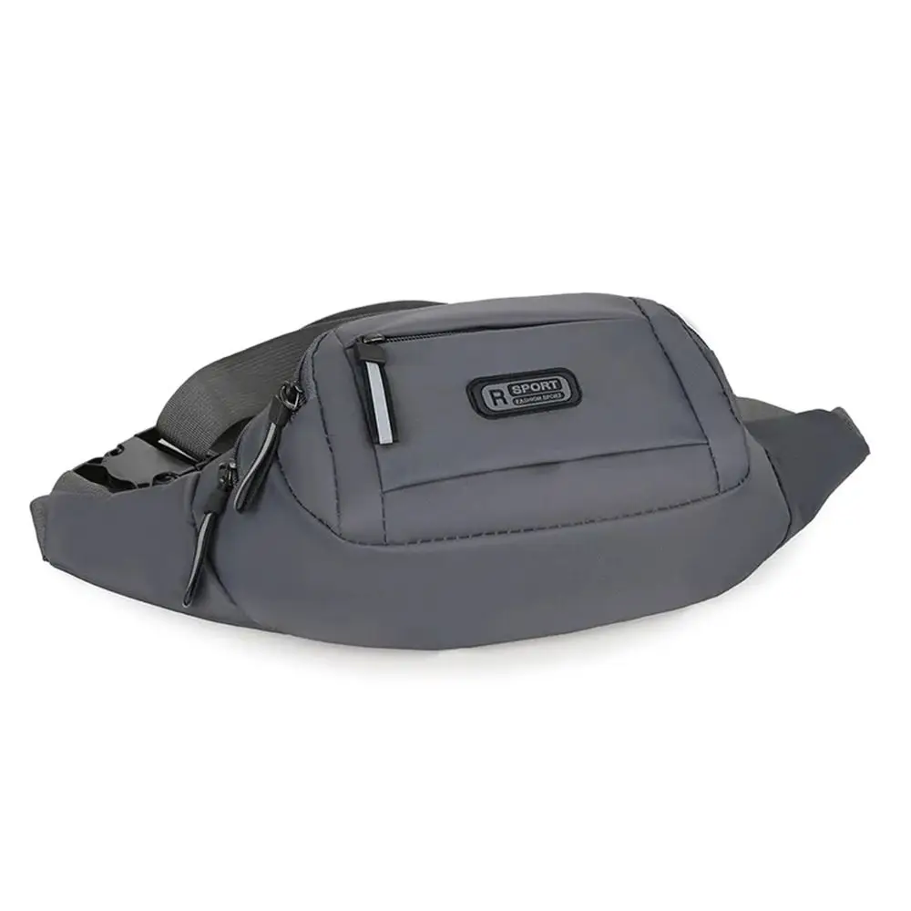 Fashion Large-capacity Men Waist Bag Casual Nylon Anti-theft Chest Bag Outdoor Travel Waterproof Sports Mobile Phone Bag