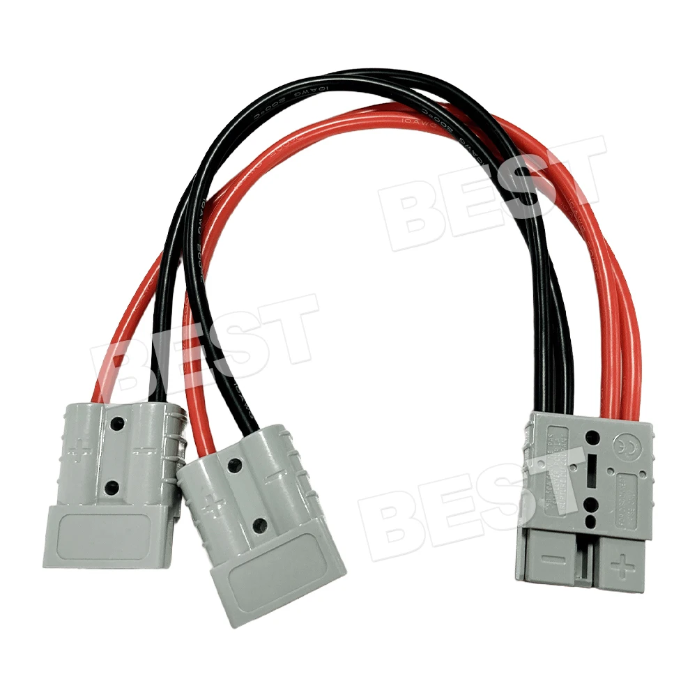 50 Amp Anderson Plug Connector Double Y Adaptor 1 to 2 6mm Automotive Cable AU