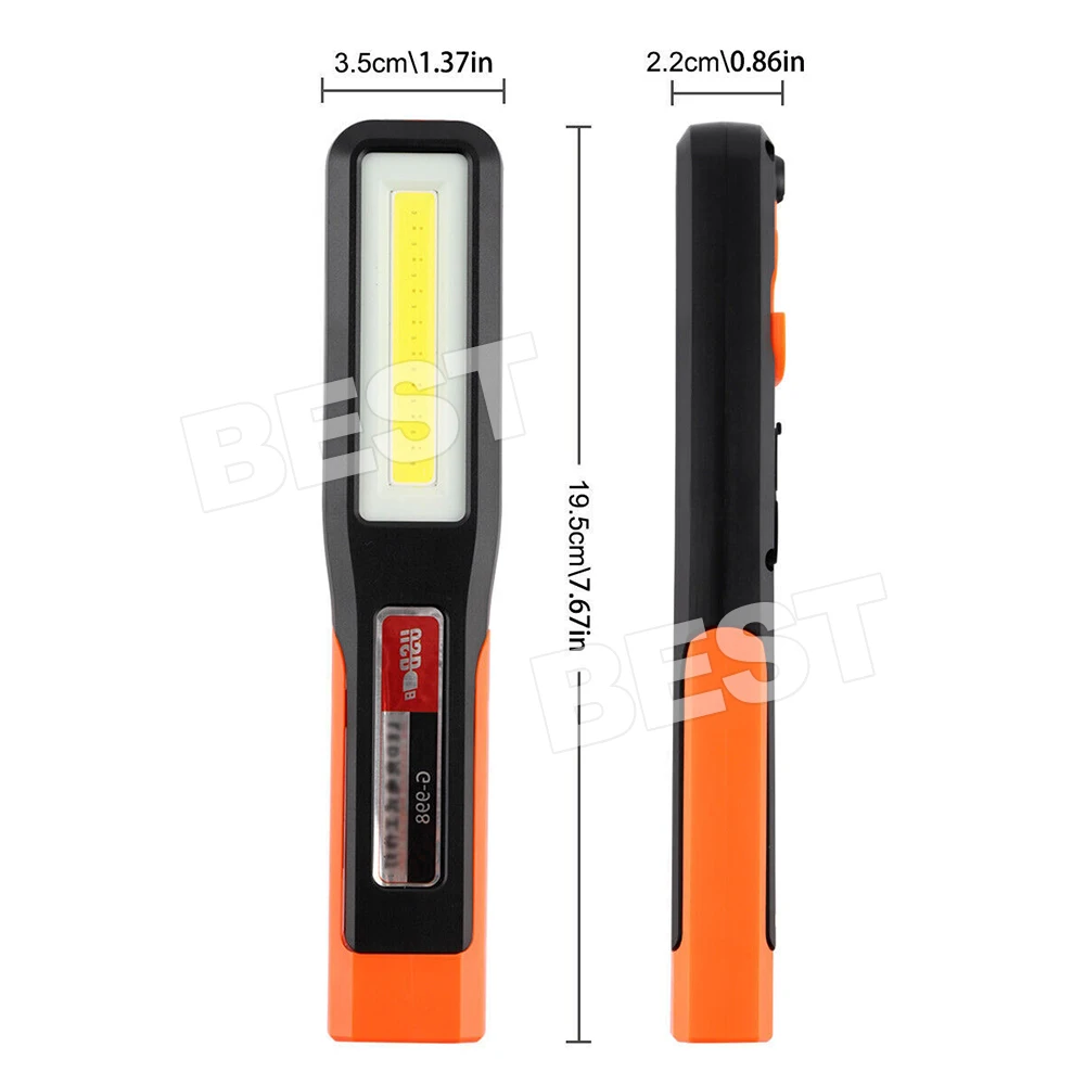 2PCS Rechargeable LED Magnetic Work Light Cordless COB Inspection Lamp Torch AU