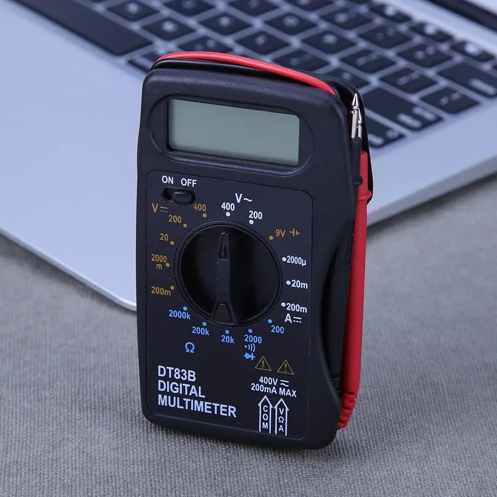 Portable Digital Multimeter Ultra Thin Multifunctional Capacitance Meter High-precision Auto Range for Electrician Supplies