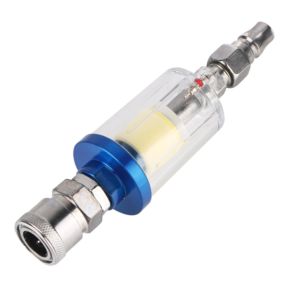 Water Trap Clear Painting Moisture Separator Air Oil Water Separator Filter Kit 1/4 Inch Thread Sprayer Air Compressor Tool