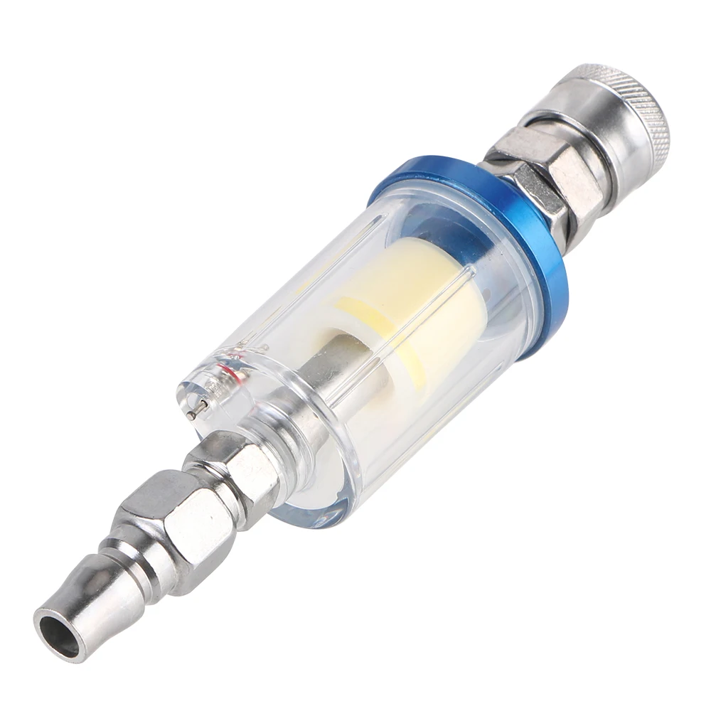 Water Trap Clear Painting Moisture Separator Air Oil Water Separator Filter Kit 1/4 Inch Thread Sprayer Air Compressor Tool