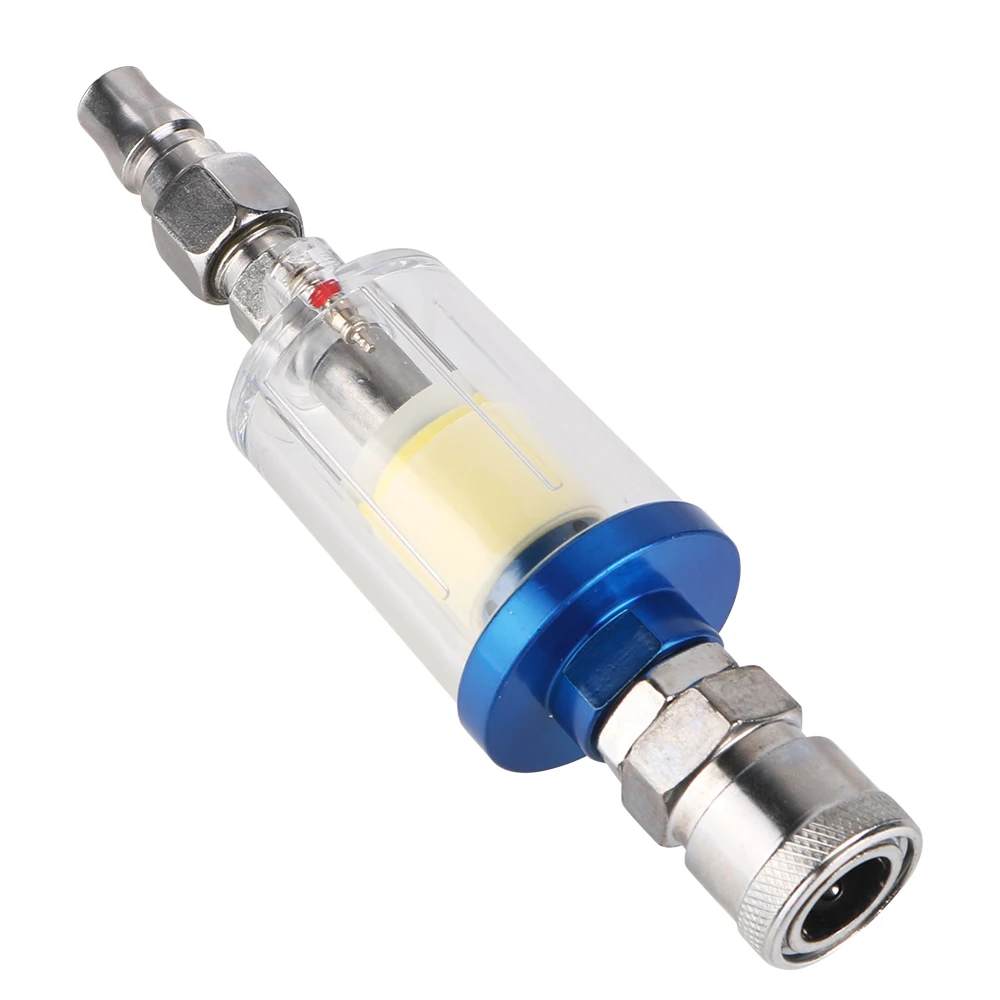 Water Trap Clear Painting Moisture Separator Air Oil Water Separator Filter Kit 1/4 Inch Thread Sprayer Air Compressor Tool