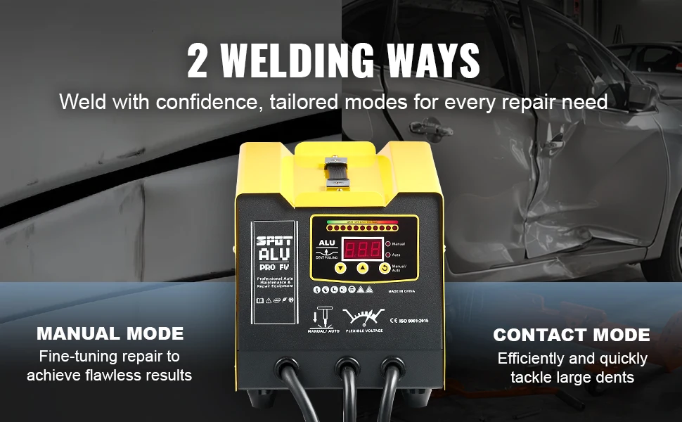 SucceBuy Spot Welder Dent Puller 300W Dent Repair Kit w/ Heat Gun Auto/Manual Welding Mode Spot Welding Machine for Car Repair