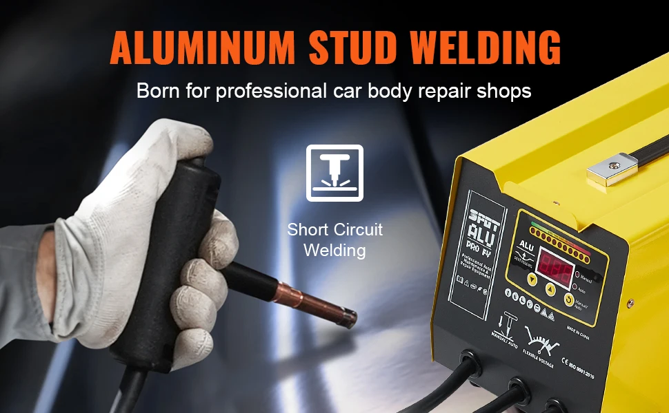 SucceBuy Spot Welder Dent Puller 300W Dent Repair Kit w/ Heat Gun Auto/Manual Welding Mode Spot Welding Machine for Car Repair