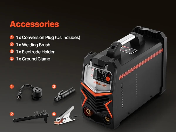 succebuy TIG Welder205A2-in-1Welding Machine Lift TIG/MMA Stick Electric Welder Machine with IGBT Inverter Hot Start Arc Force