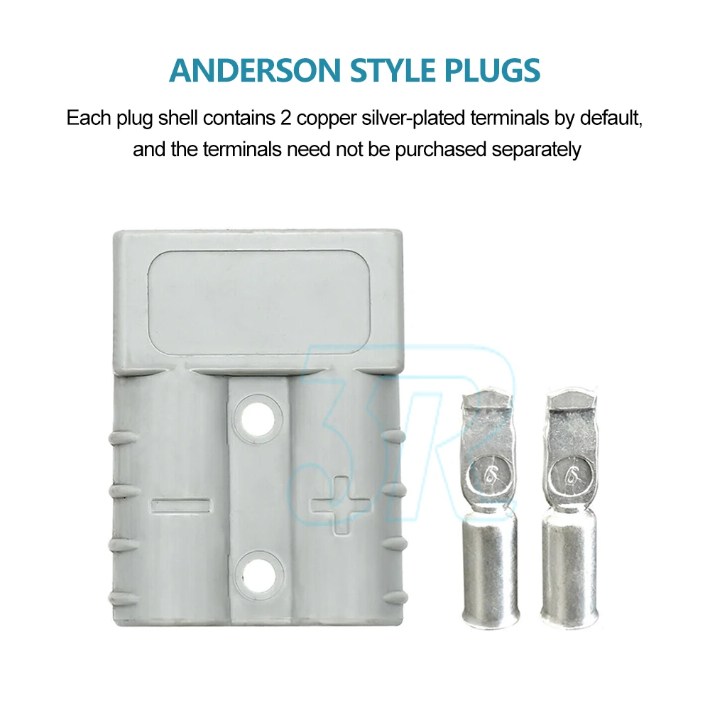 10X Anderson Style Plug Connectors 50 AMP 6AWG 12-24V DC Power Tool AU