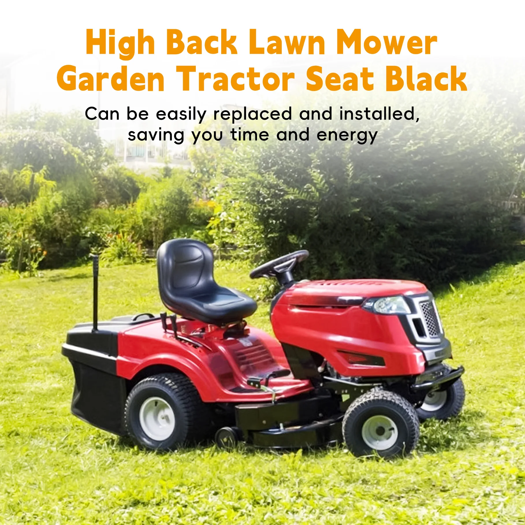 High Back Lawn Mower Garden Tractor Seat Replacement for Toro Replacement for MTD Mowers