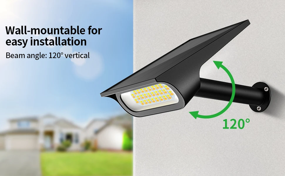 Intelamp Solar Lights Outdoor 4000Mah Solar Spotlights 3 Modes Dusk to Dawn Solar Spotlights Solar Lights for Garden and Yard