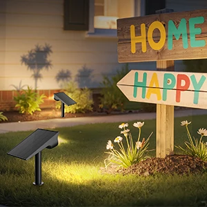 Intelamp Solar Lights Outdoor 4000Mah Solar Spotlights 3 Modes Dusk to Dawn Solar Spotlights Solar Lights for Garden and Yard