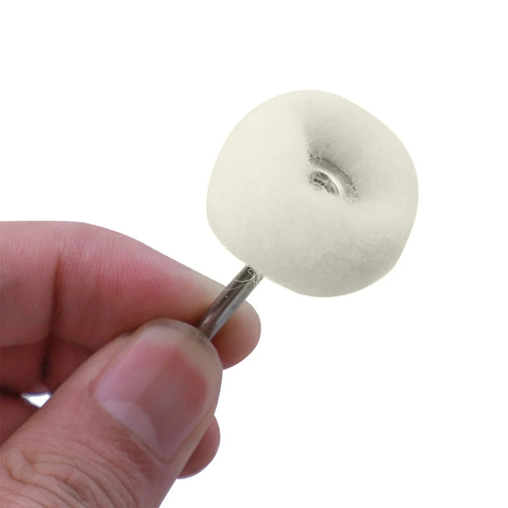 10pcs Cotton Wheel Polishing Buff Buffing Brush  Polish Rotary Drill Bit AU