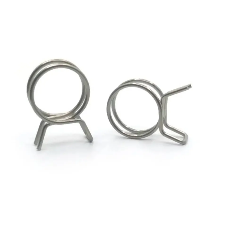 10Pcs Set Stainless Steel Spring Hose Clamps Universal Sealing Pipe Tube Clips Practical Hardware Fasteners