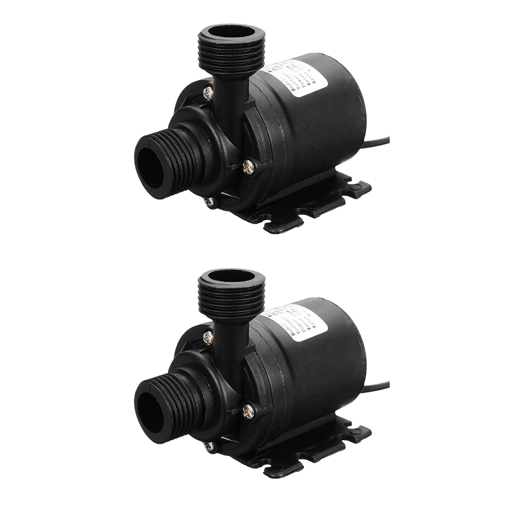 DC 12V/24V Submersible Water Pump Waterproof Water Immersion Pump 5.5 M Brushless Motor for Cooling System Fountains Heater