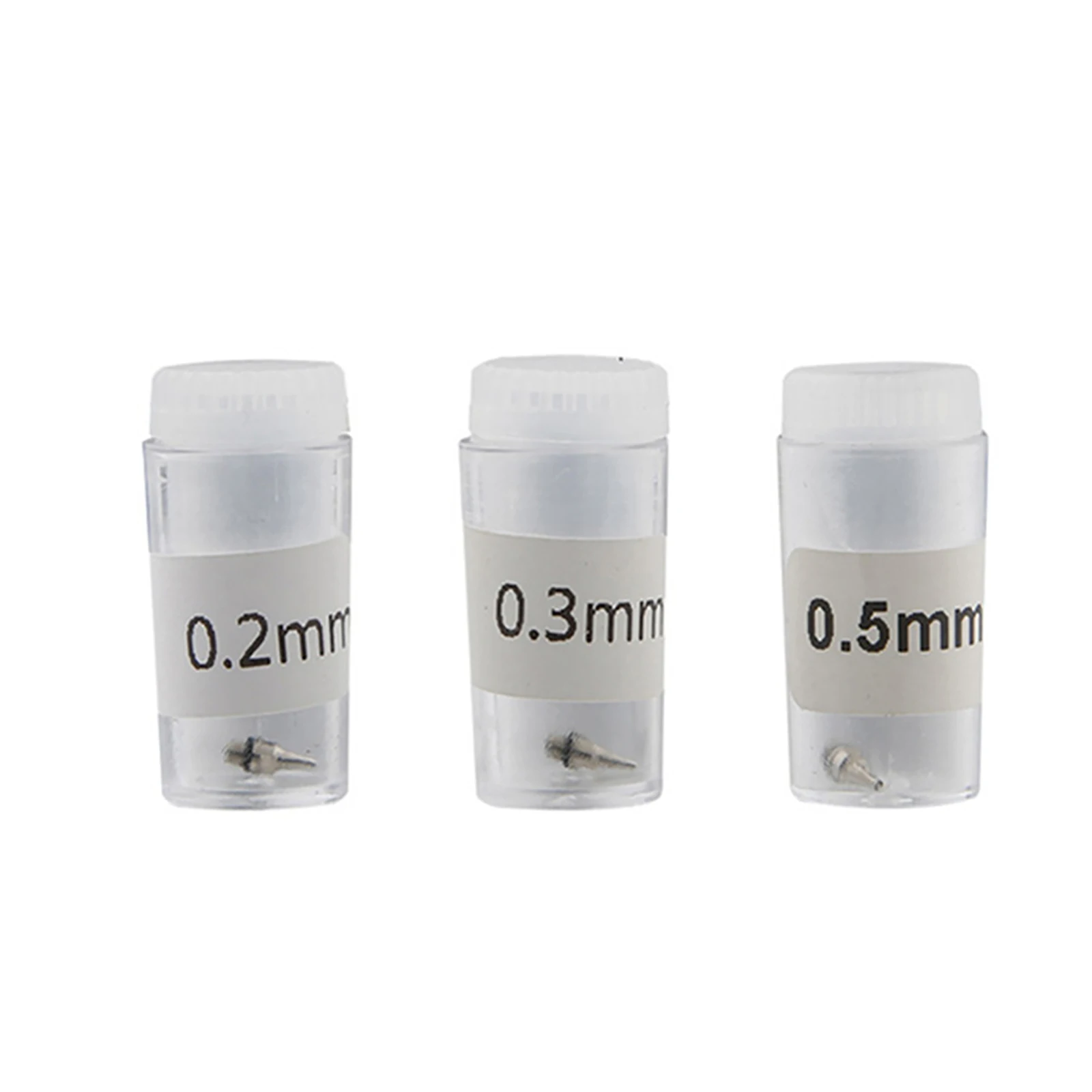 3Pcs 0.2mm 0.3mm 0.5mm Airbrush Nozzle Needle Repair Tool Kit For Multi Type Airbrushes Spray Gun Air Brush Accessories Replace